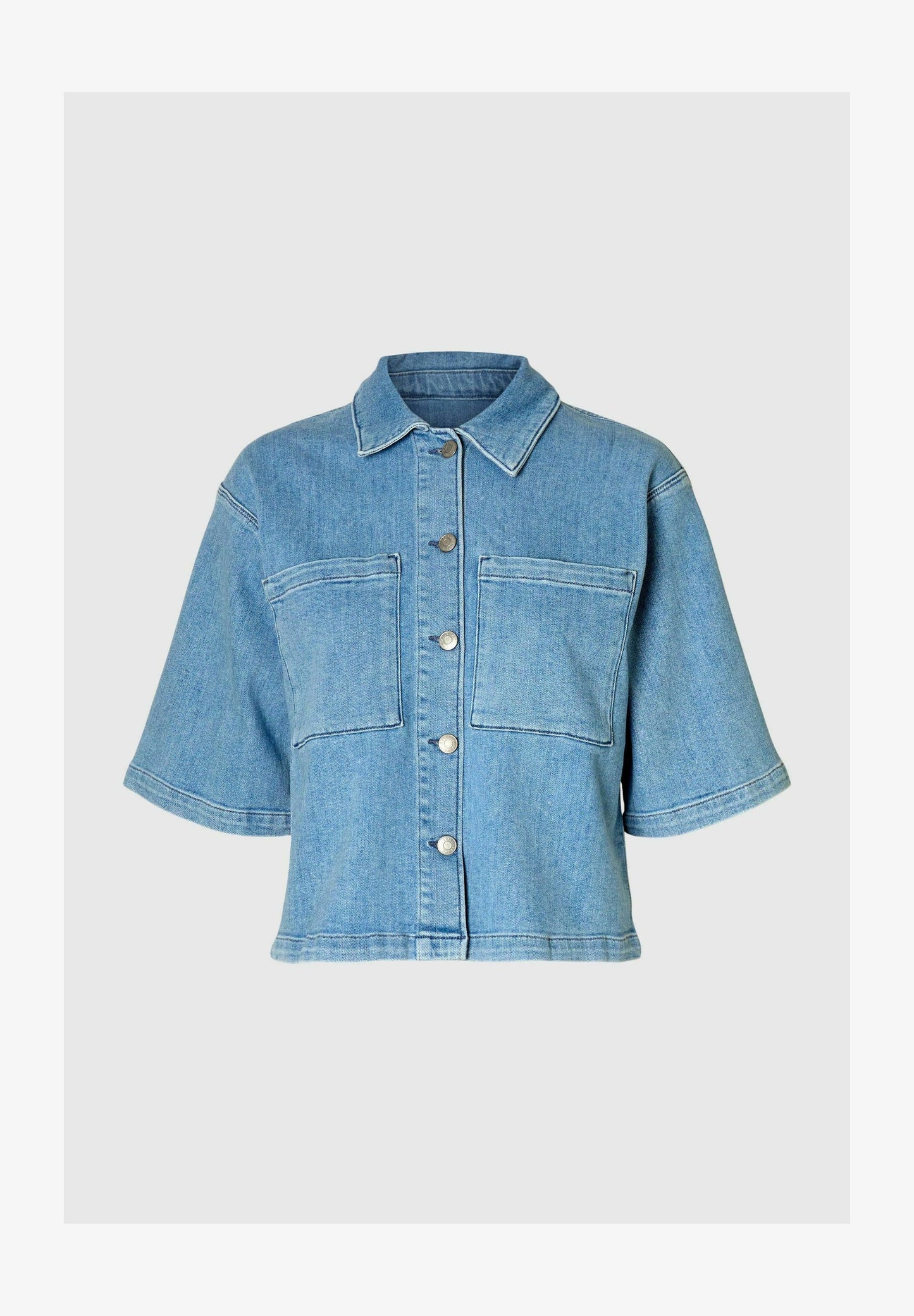 Selected Anya Denim Shirt Light Blue