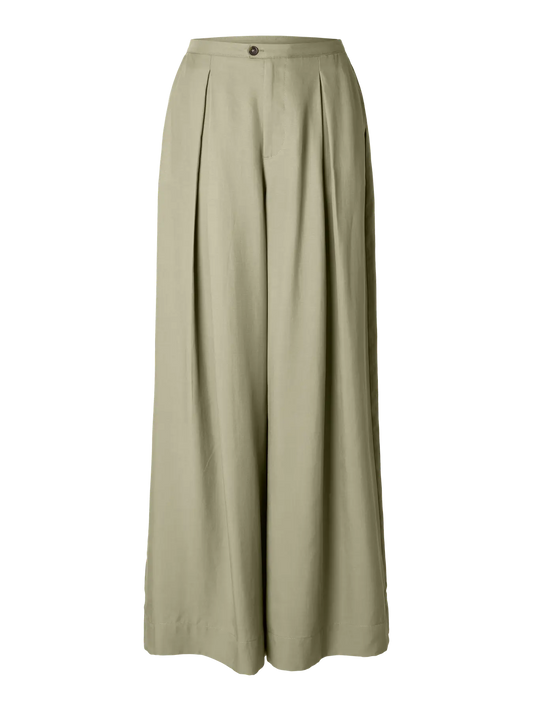 Selected Natuk Wide Pant Vetiver