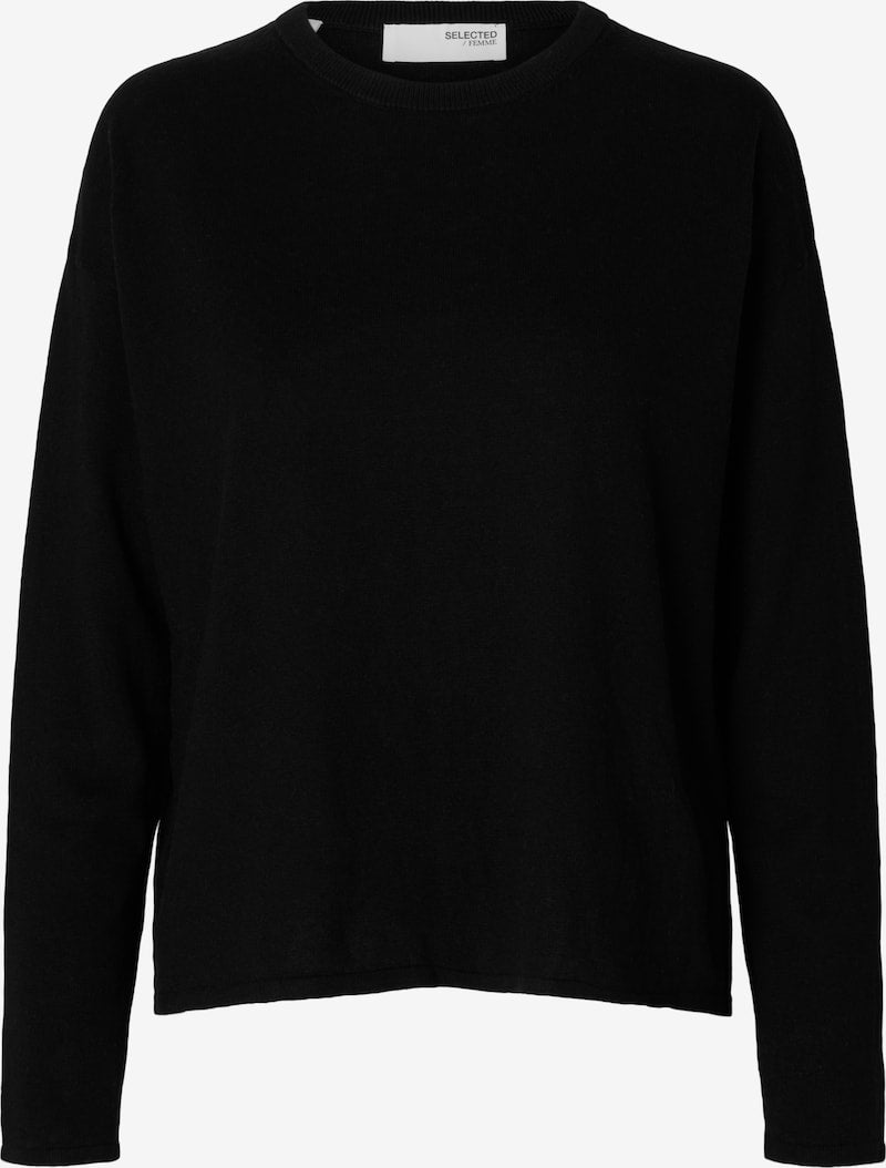 Selected Strick Pullover Laura black