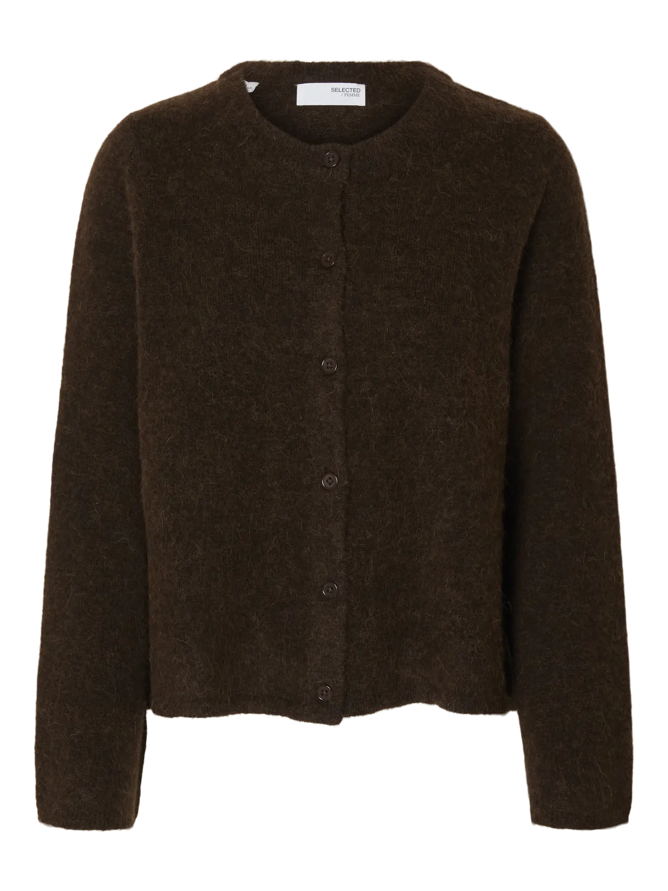 Selected Lulu Strick-Cardigan braun