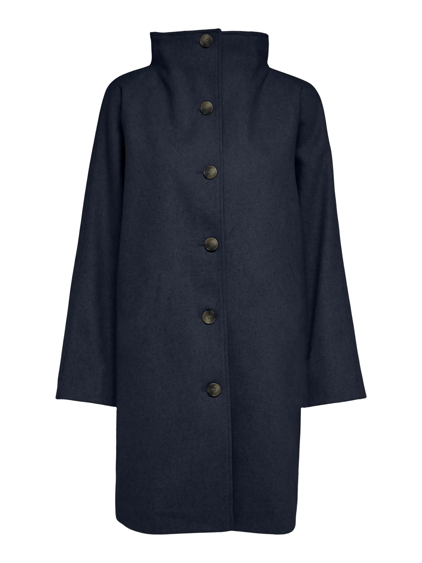 Selected Vinni Wollmantel Dark Sapphire