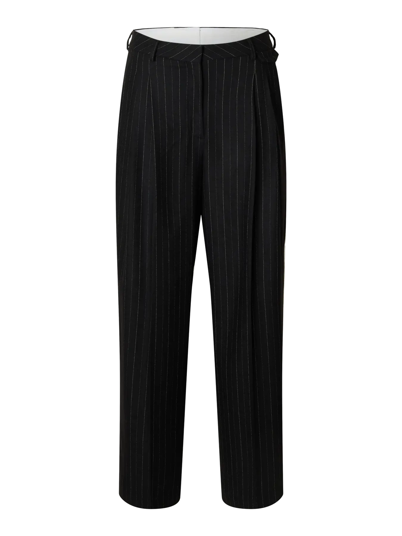 Selected Malia Manteco Pant Black Stripe
