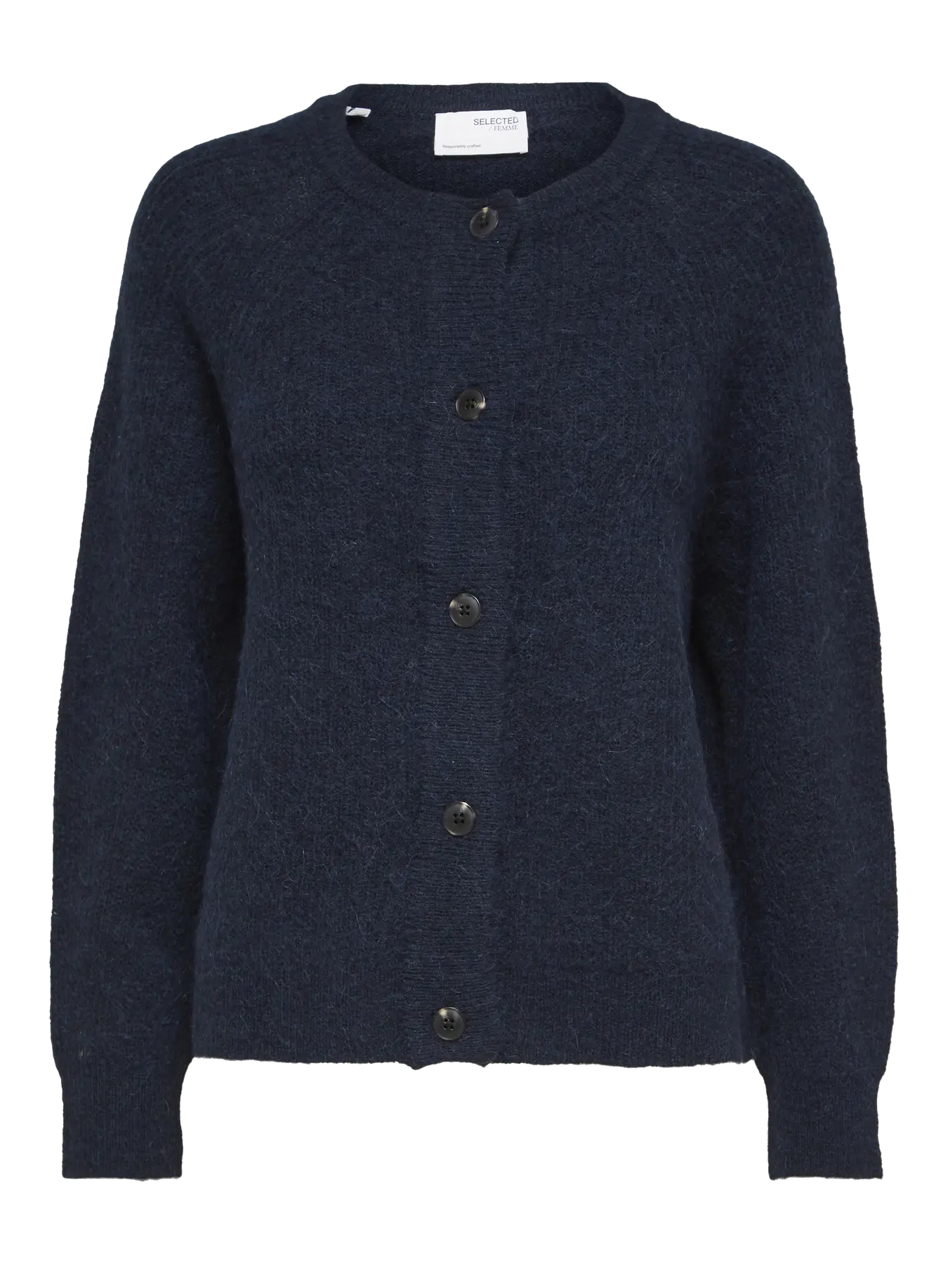 Selected Lulu Knit Cardigan Sapphire