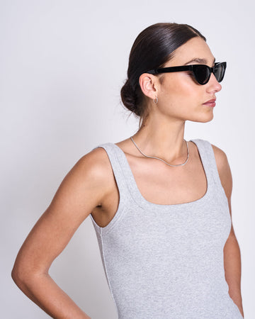 JAN NJUNE Top Talli Light Grey Gots