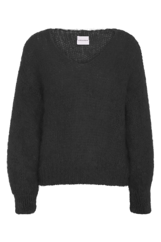 AMERICAN DREAMS Milena Mohair Knit Black