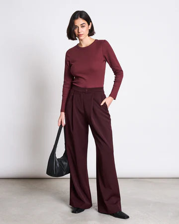 JAN NJUNE Wide Pants Giza Intense rust