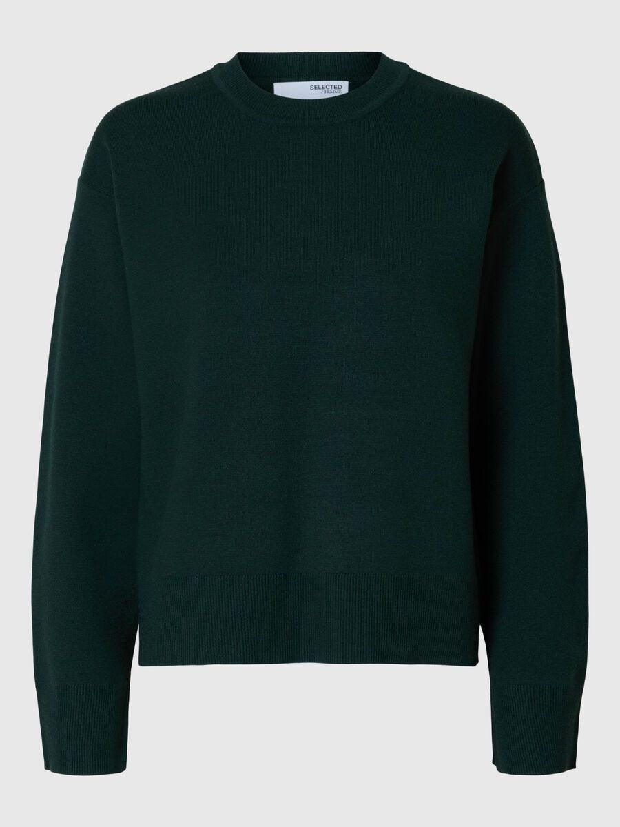 Selected Kamma Pullover dunkelgrün