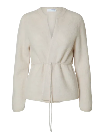 Selected Sia Strickjacke beige