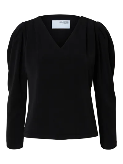 Selected Fenja Shirt schwarz