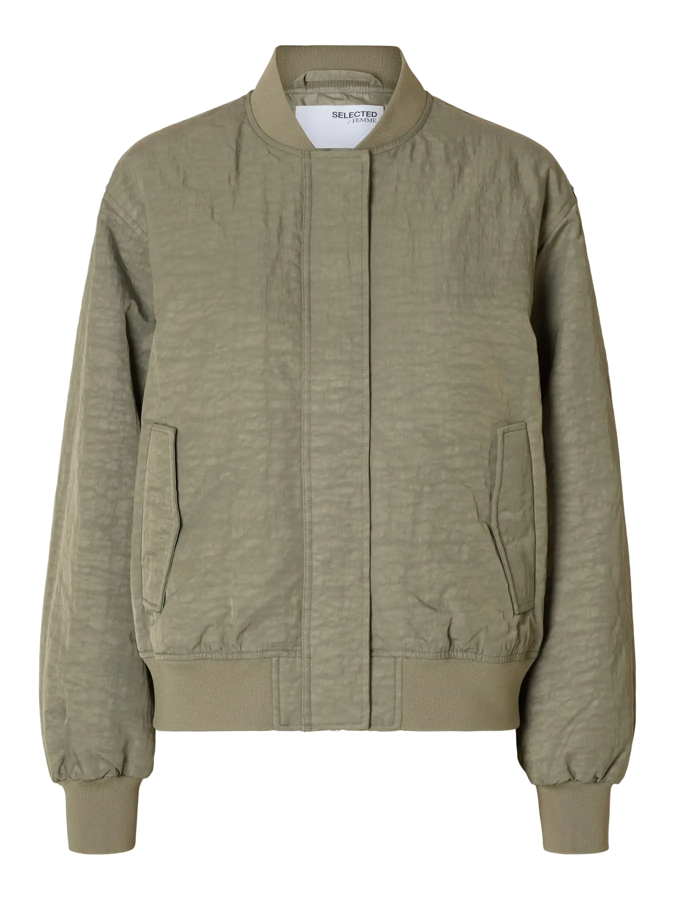 Selected Dovie Bomber Jacke Vetiver