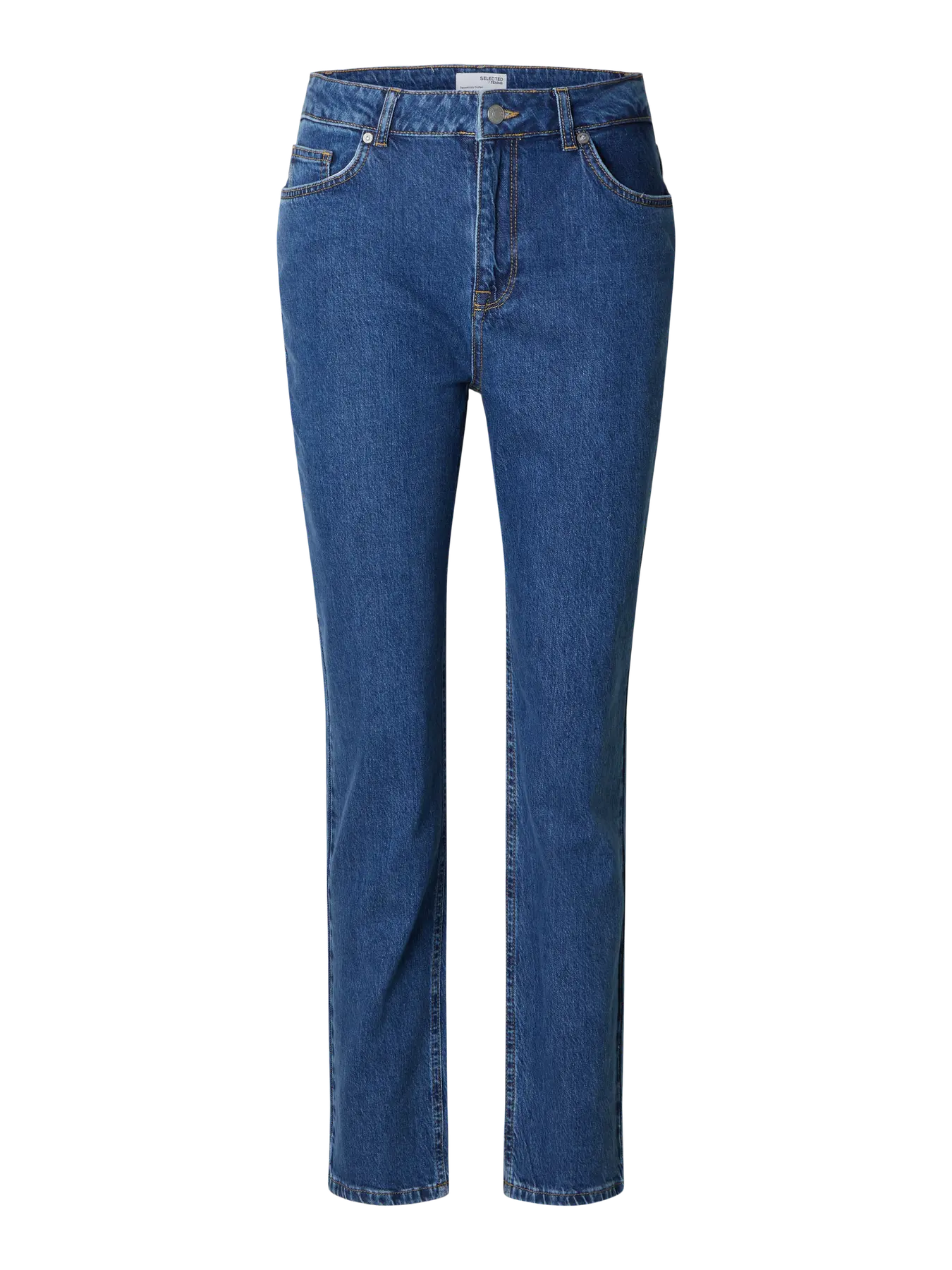 Selected Cena Straight Jeans Denim Blue