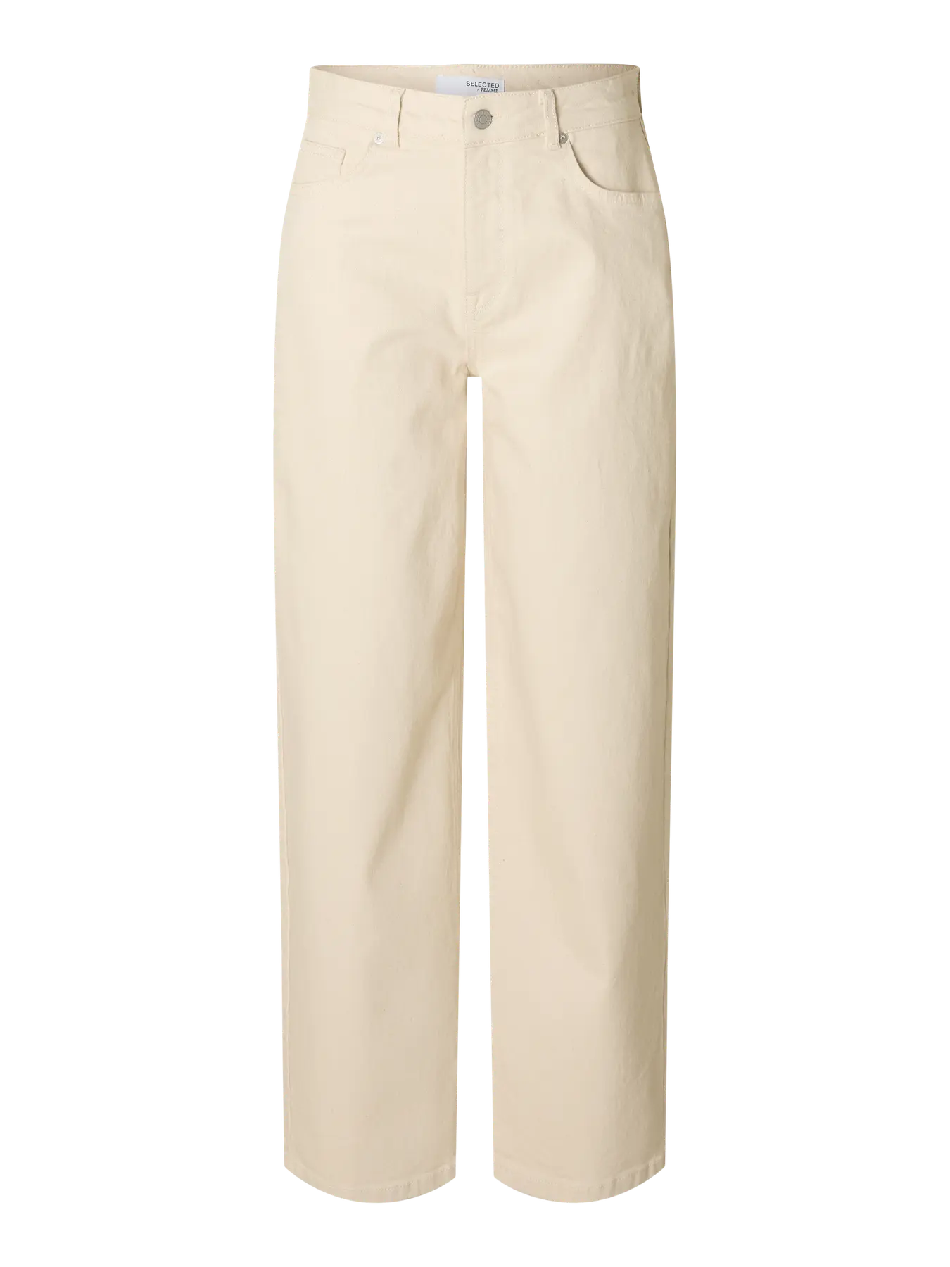 Selected Alice Barrel Ecru Jeans