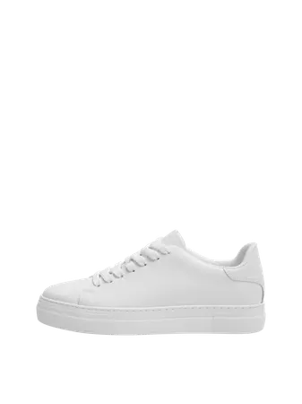 Selected David Leather Sneaker White