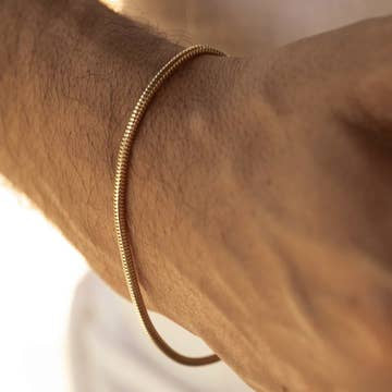 Faire Männerarmband Gold
