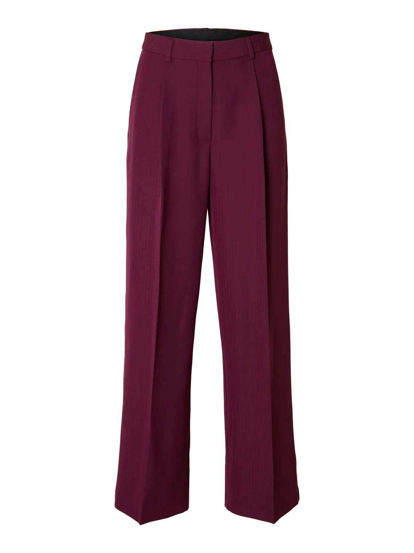 Selected Fedora Wide Pants Fig/Herringbon