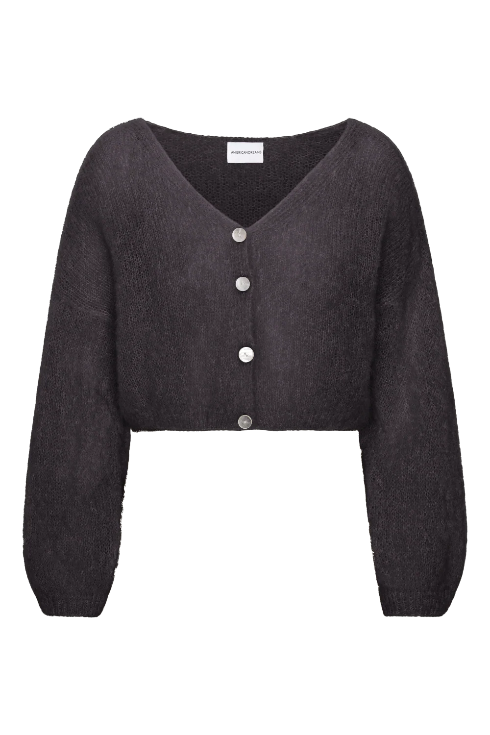 American Dreams Cardigan Cornelia Cropped Black
