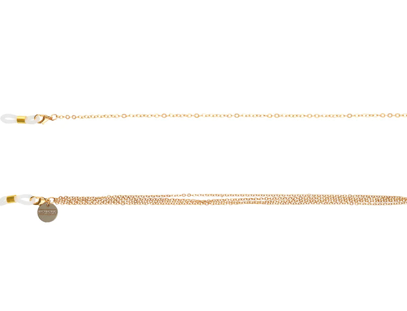 Komono Brillenkette Lacy Gold