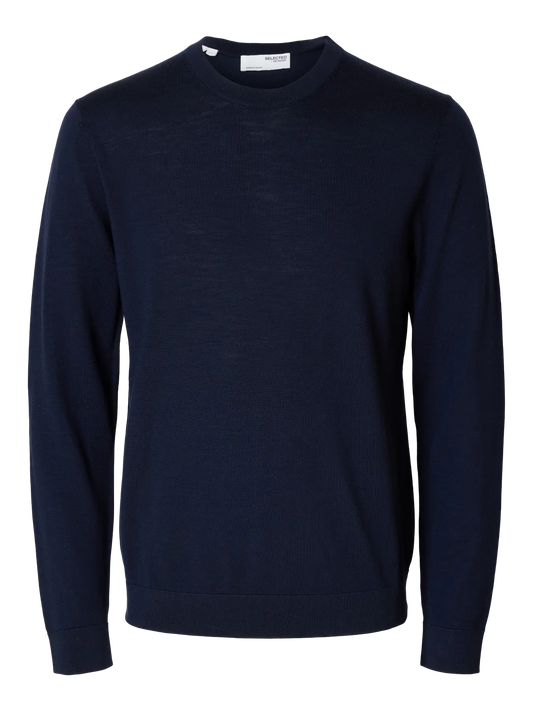 Selected Tray Strickpullover Navy