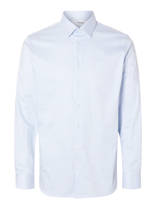 Selected slim Performance Cashmere Blue stripes