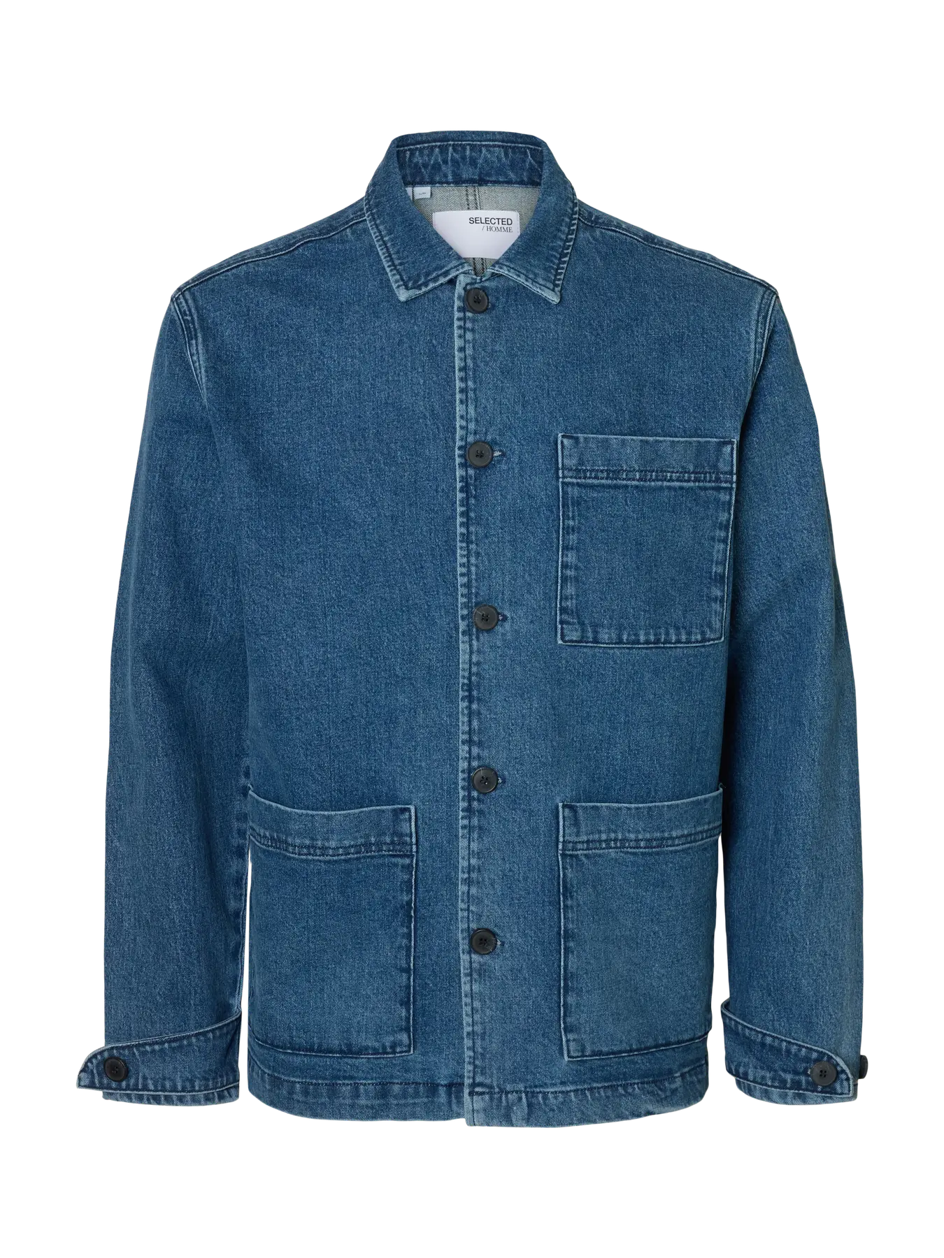 Selected Jeremy Overshirt Medium Blue denim