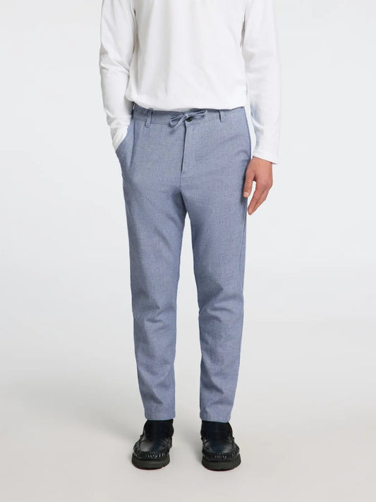 Selected Slimtape Brody Leinenhose Cashmere Blue