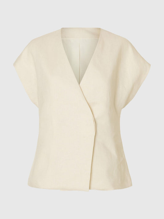 Selected Lia Linen Vest