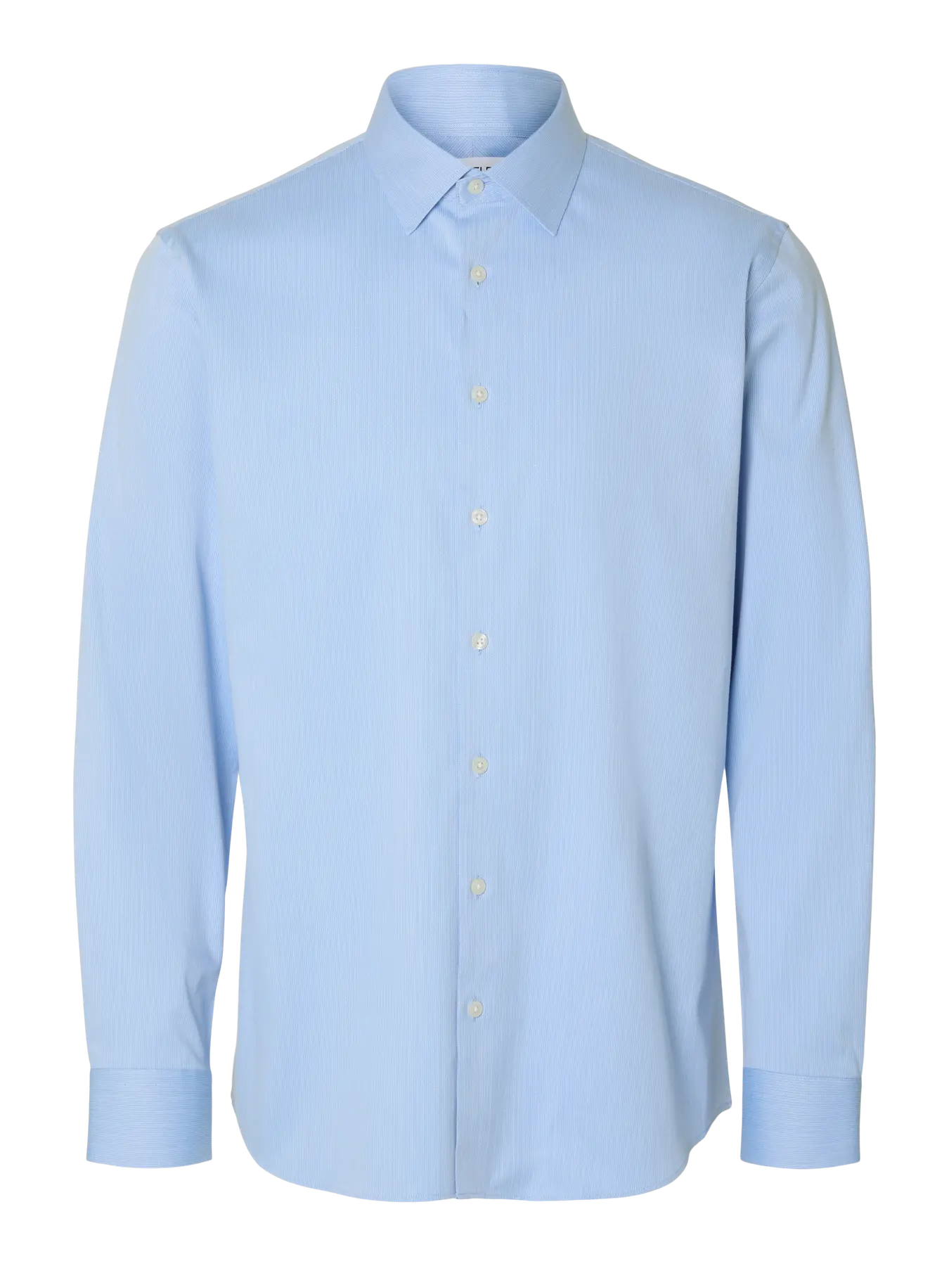 Selected Slim-Performance Hemd light Blue/Dobby