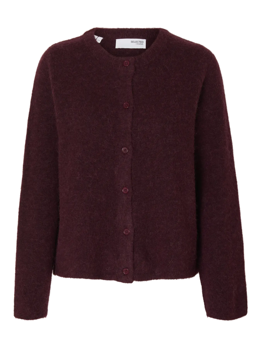 Selected Lulu Strick-Cardigan Fig