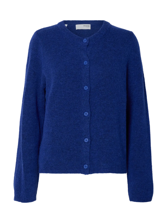 Selected Lulu Strick-Cardigan blau