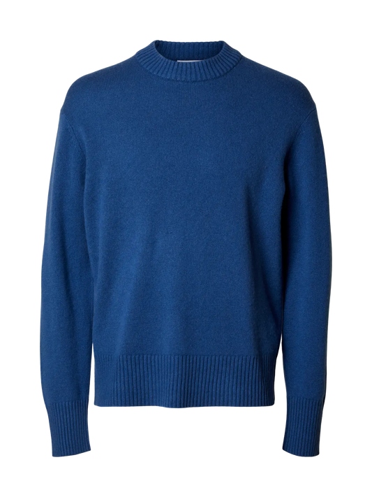 Selected Calle Cashmere Pullover blau