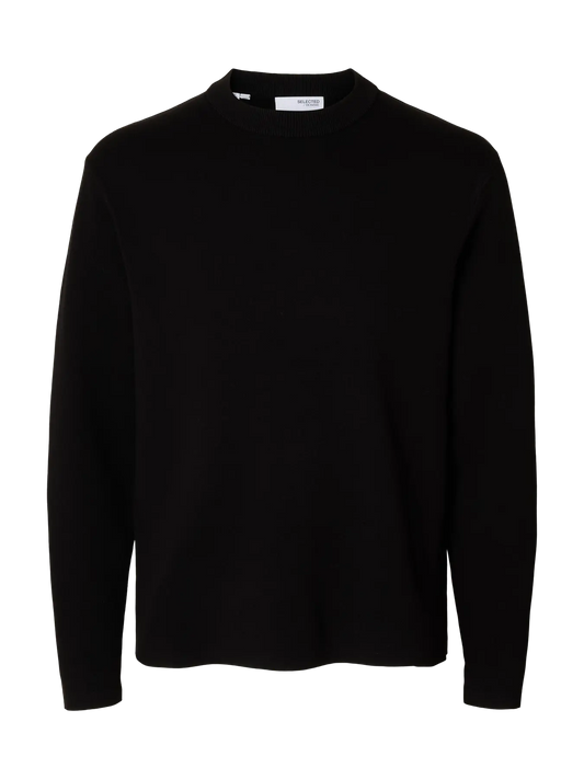 Selected Teller Relxed Pullover schwarz