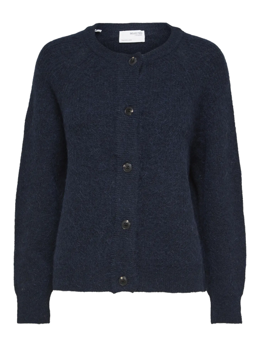 Selected Lulu Knit Cardigan Sapphire