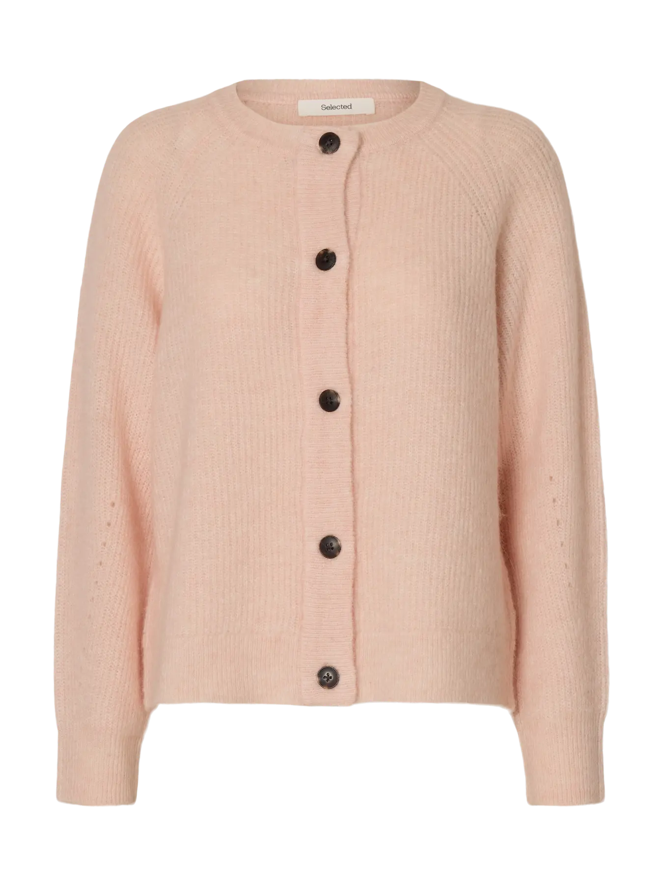 Selected Lulu Knit Cardigan Pale Dogwood