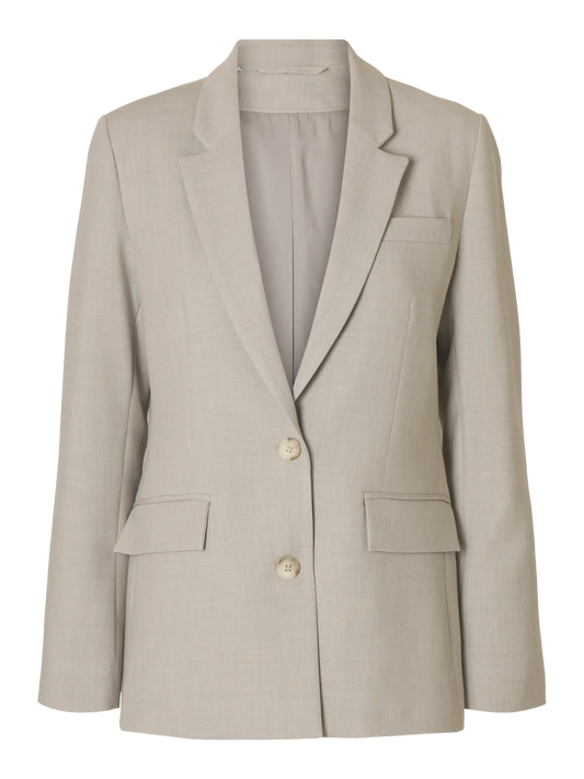 Selected Rita Classic Blazer Mel Melange
