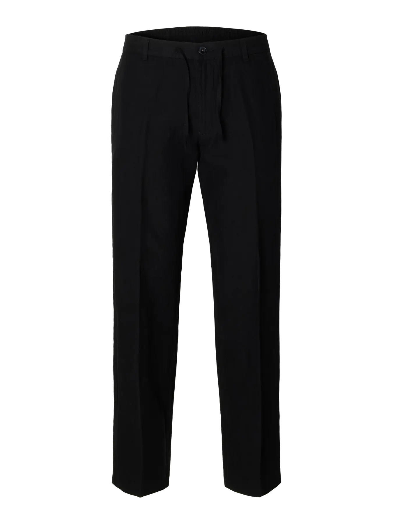 Selected Leroy Leinenhose black