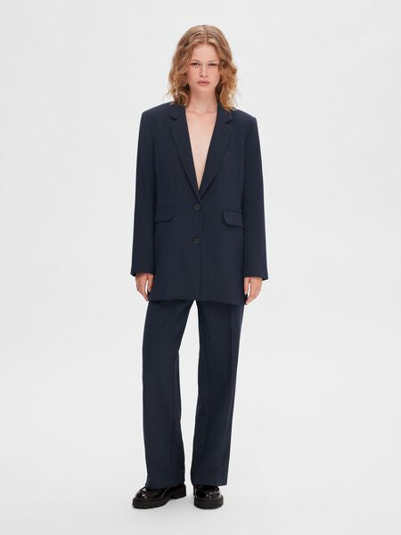 Selected Rita Blazer dark Saphire