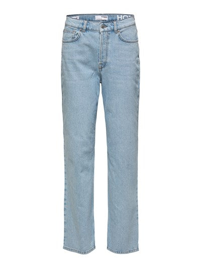 Selected SLF FALICE-N HW Wide Jeans Sky Blue