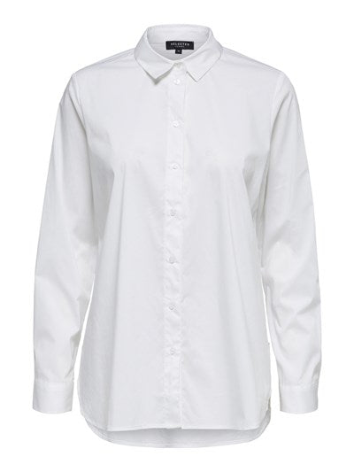 Selected SLF Fori LS Bluse weiss