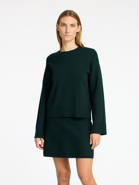 Selected Kamma scarab Kleid dunkelgrün