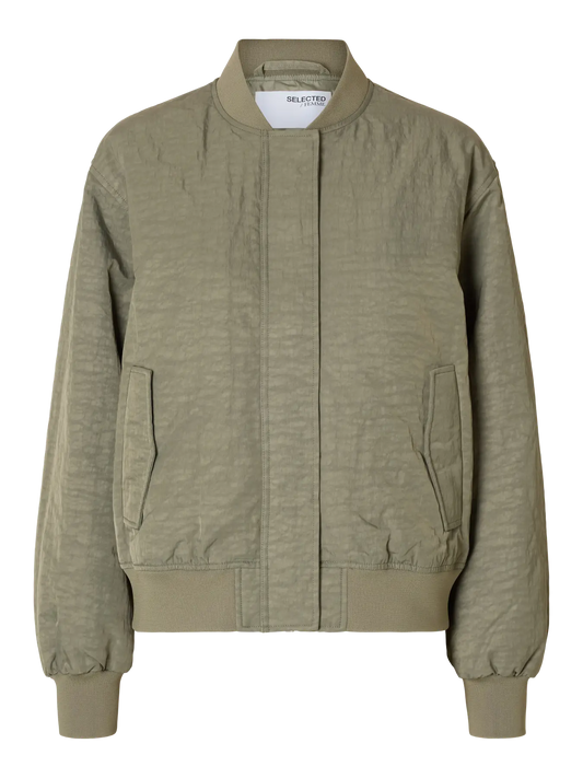 Selected Dovie Bomber Jacke Vetiver