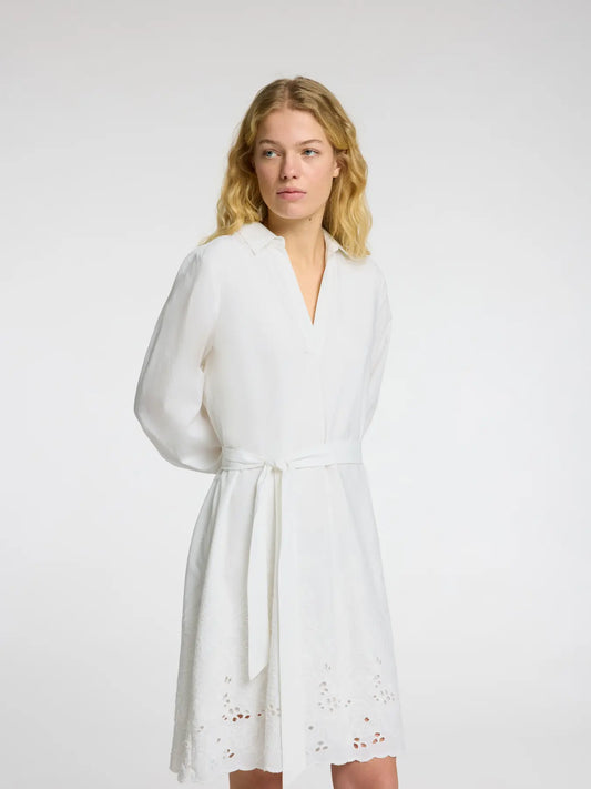 Selected Short Broderi Dress