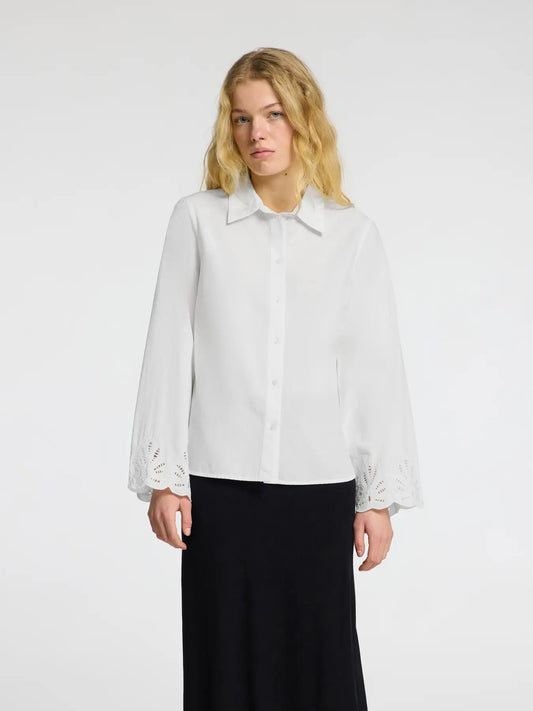 Selected Dahlia Broderi Shirt NOOS