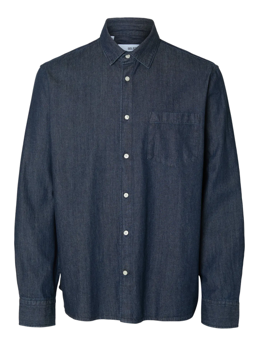 Selected Jeanshemd Dark Denim