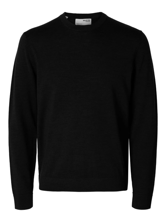 Selected Tray Strickpullover Black