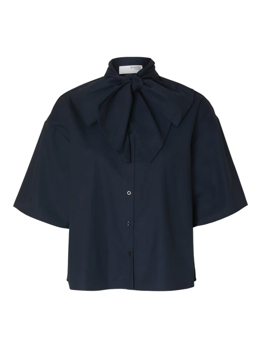 Selected AYA-JUNO Shirt Dark Sapphire