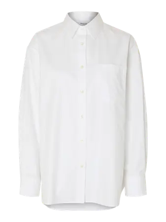 Selected Ester Shirt Oversize White