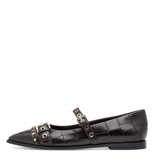 NEWD Ballerina Mocca Croco