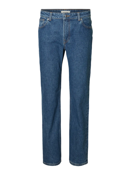 Selected Straight Bea-Kori Jeans Medium Blue