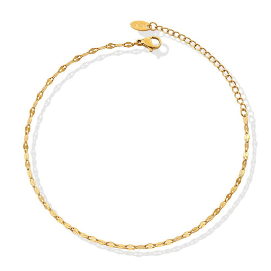 Blumenkind Fusskettchen Gold BGF06GO