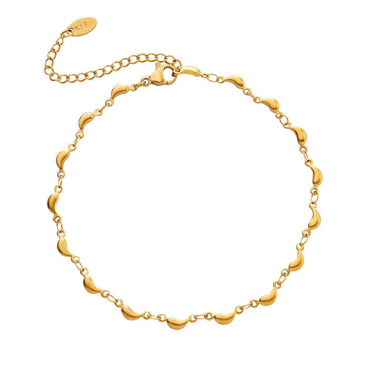 Blumenkind Fusskettchen Gold BGF07GO